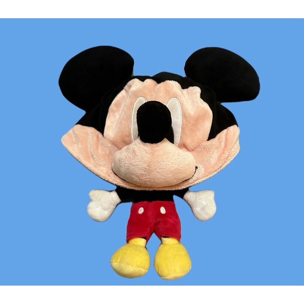 Disney Parks RARE   Mickey Mouse  funny Hat Men’s Plush — Black, Red, Yellow
